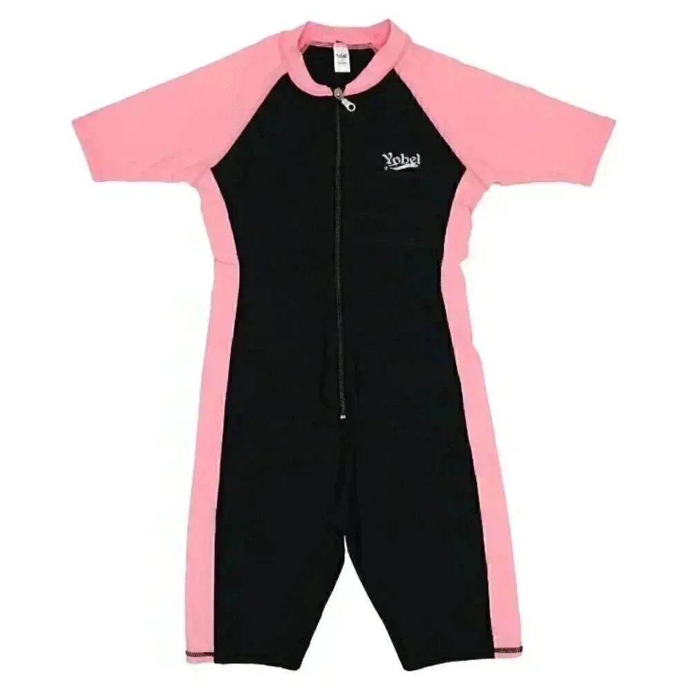 Vintage 80s Colorblock Biker Jumpsuit Size‎ Small Zipper Front Fitted Jumpsuit